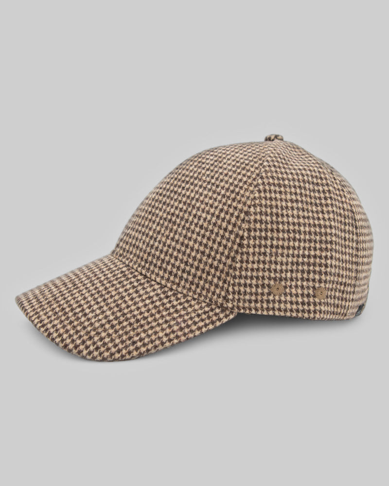 Steel & Jelly Men's Brown Houndstooth Baseball Cap