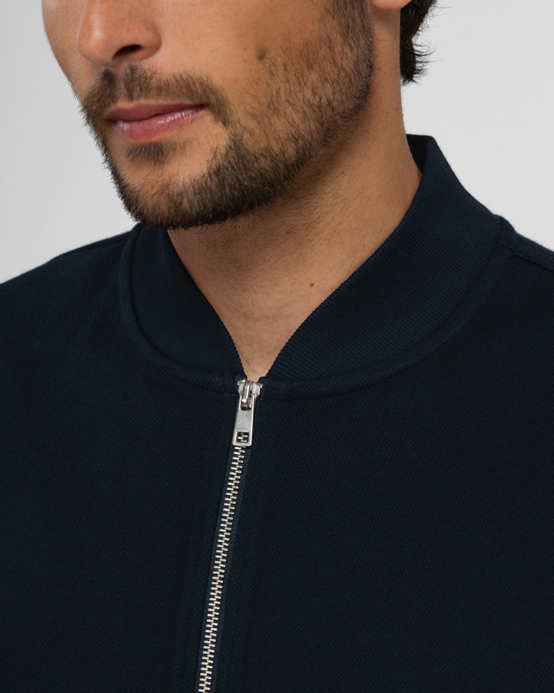 Tarporley – Pique Jersey Bomber & Jogger Set Navy