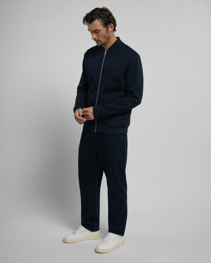 Tarporley – Pique Jersey Bomber & Jogger Set Navy