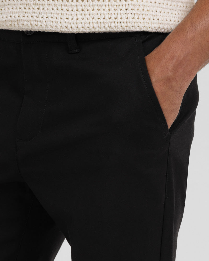 Smart Slim Fit Cotton Stretch Chino Trousers