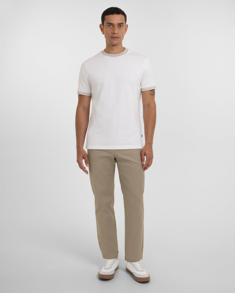 Smart Slim Fit Cotton Stretch Chino Trousers