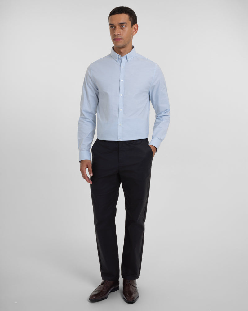 Smart Slim Fit Cotton Stretch Chino Trousers