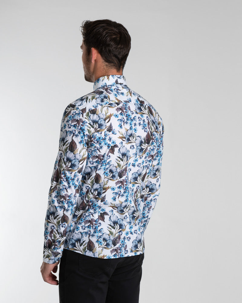 Limited Edition Bold Floral Print Long Sleeve Shirt