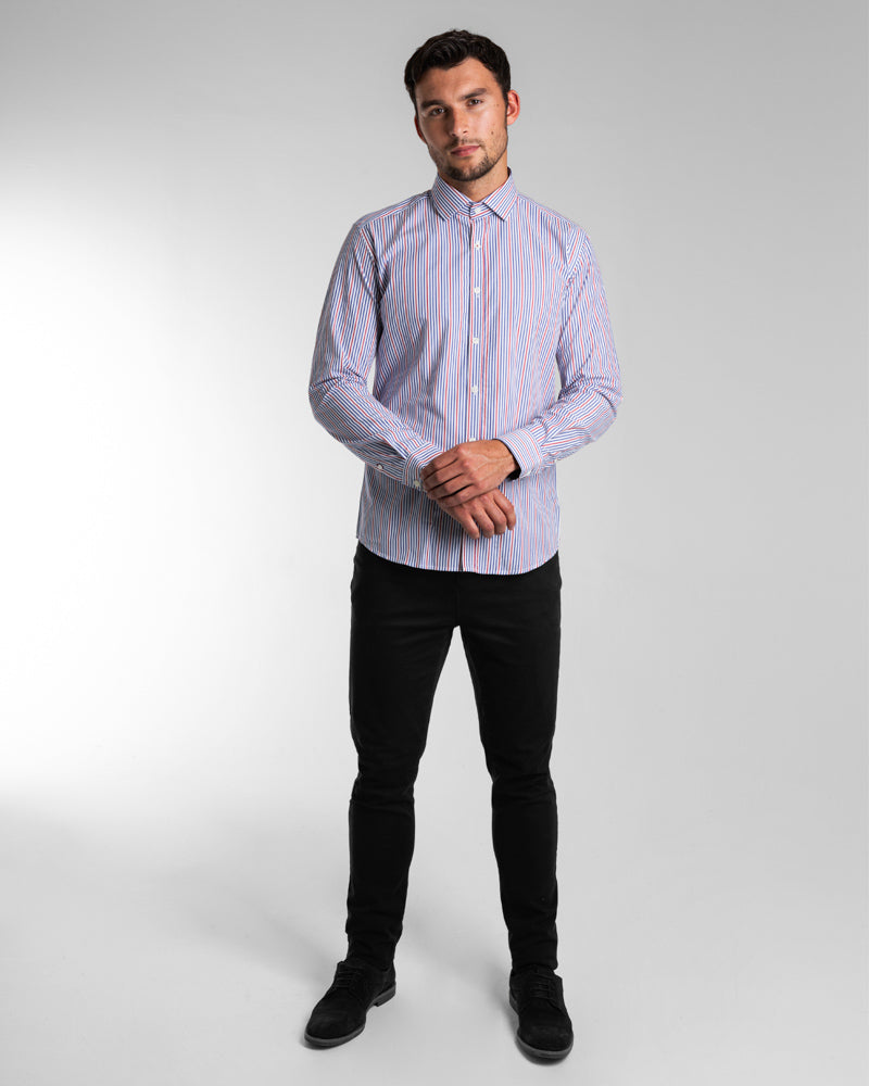 Limited Edition Two Colour Stripe Long Sleeve Shirt