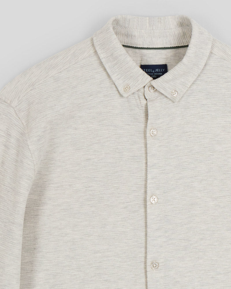 Textured Long Sleeve Jersey Shirt