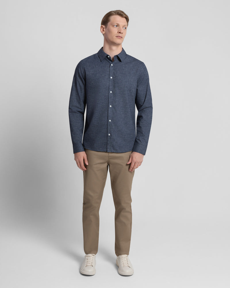 Long Sleeve Chambray Shirt