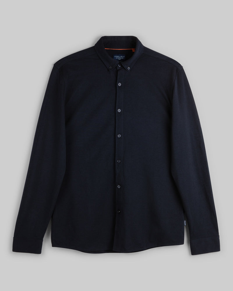 Pique Jersey Long Sleeve Shirt