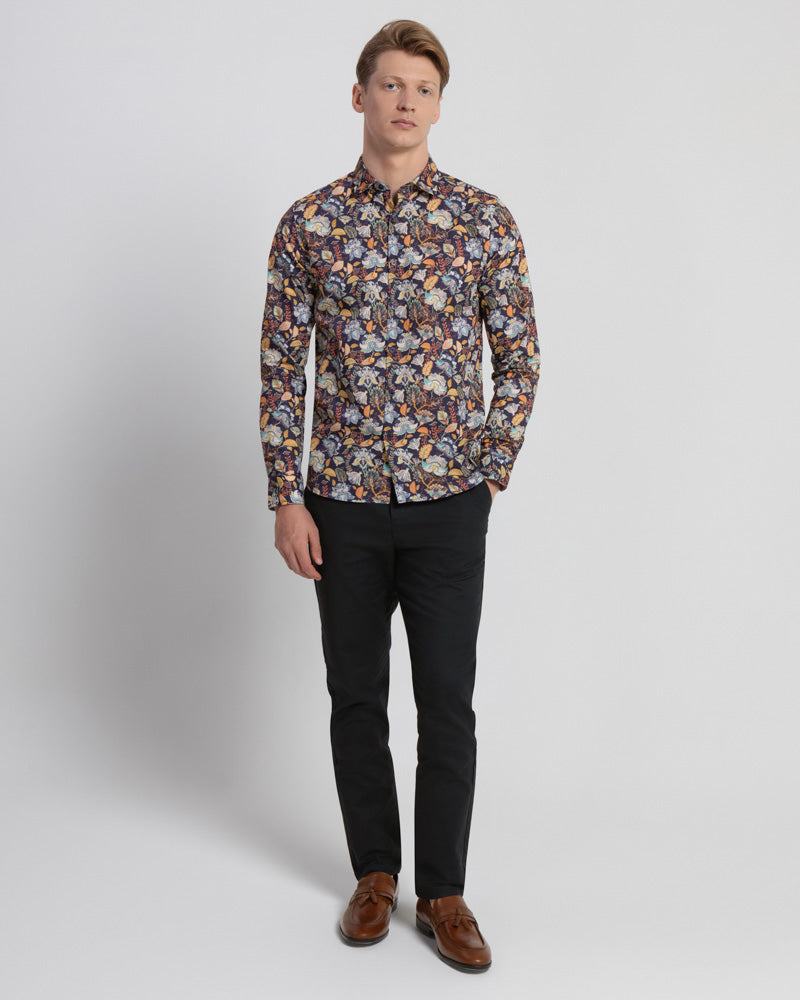 Limited Edition Eastern Floral Print Long Sleeve Shirt