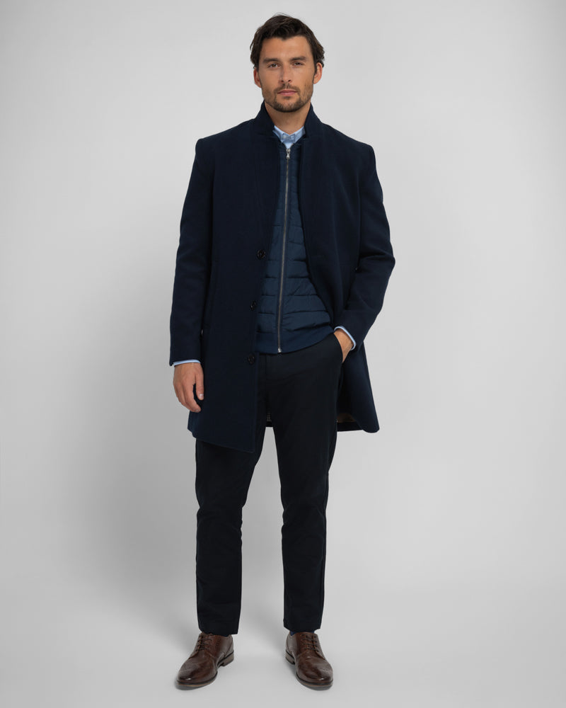 Steel & Jelly Men’s Holden Inverted Collar Coat
