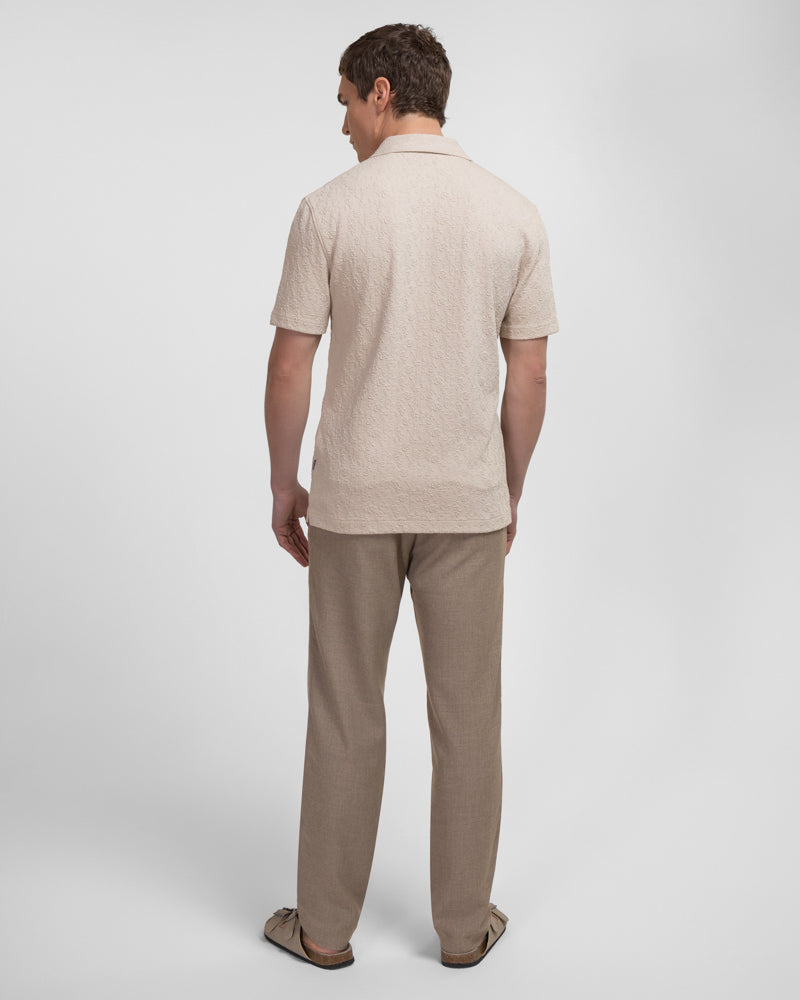 Perivale - Floral Jacquard Short Sleeve Shirt