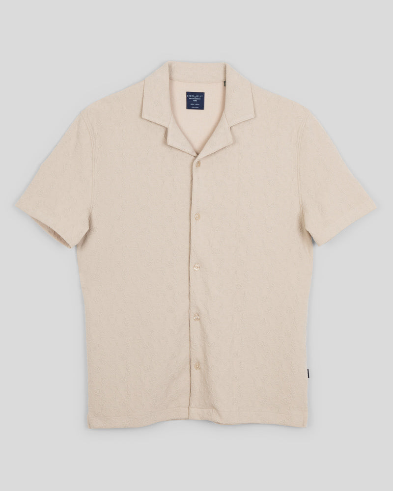 Perivale - Floral Jacquard Short Sleeve Shirt