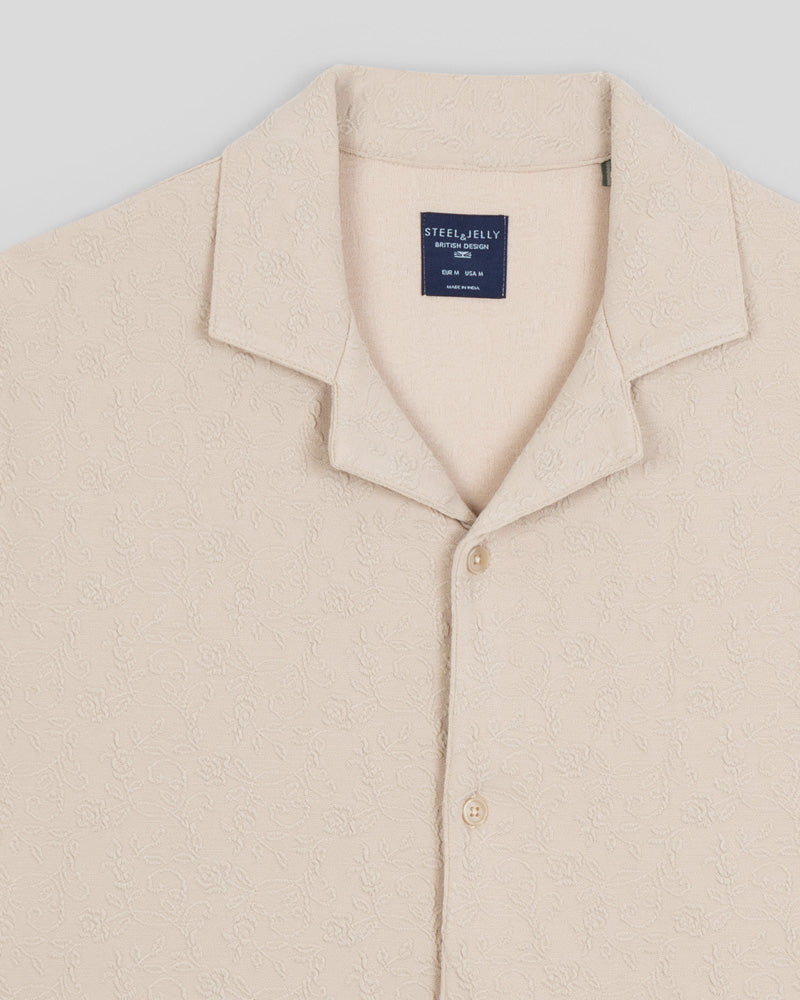 Perivale - Floral Jacquard Short Sleeve Shirt