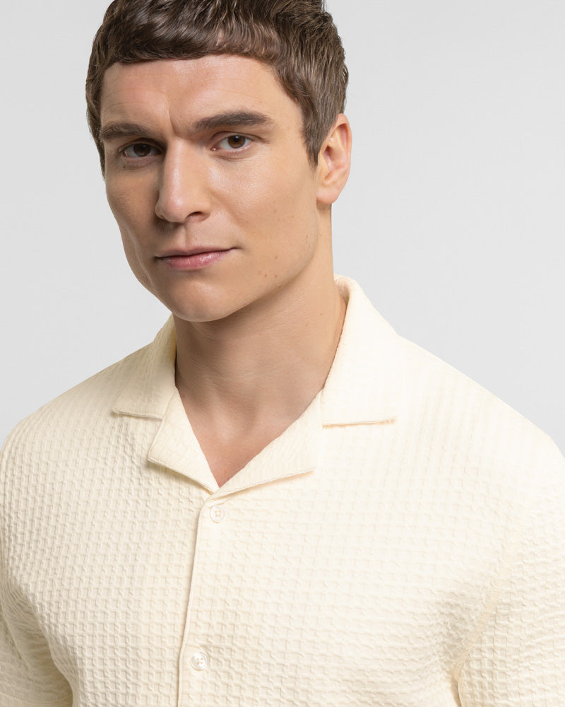 Leyton - Check Texture Jersey Short Sleeve Shirt