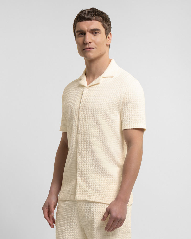 Leyton - Check Texture Jersey Short Sleeve Shirt