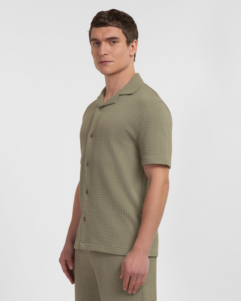 Leyton - Check Texture Jersey Short Sleeve Shirt