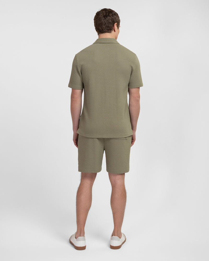 Leyton - Check Texture Jersey Short Sleeve Shirt