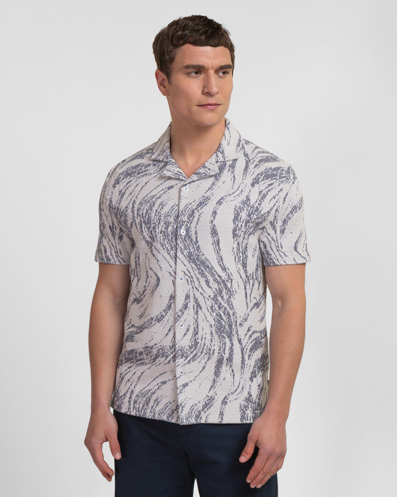Pinner - Wave Effect Short Sleeve Shirt