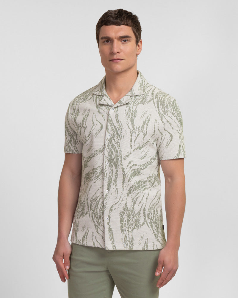 Pinner - Wave Effect Short Sleeve Shirt