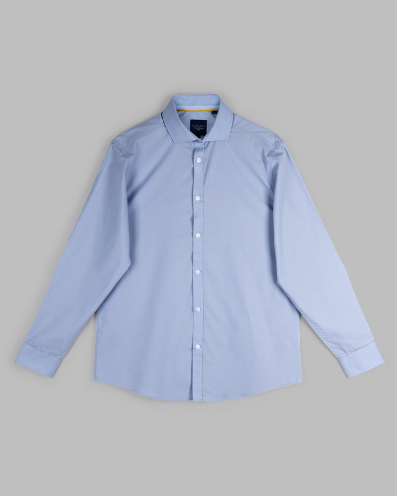 Blue Formal Long Sleeve Shirt