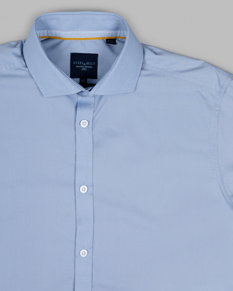 Blue Formal Long Sleeve Shirt