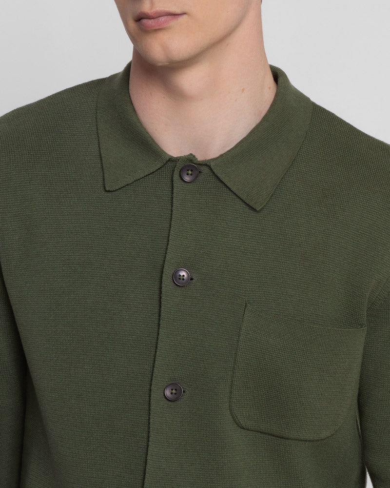 Heavy Milano Knit Overshirt
