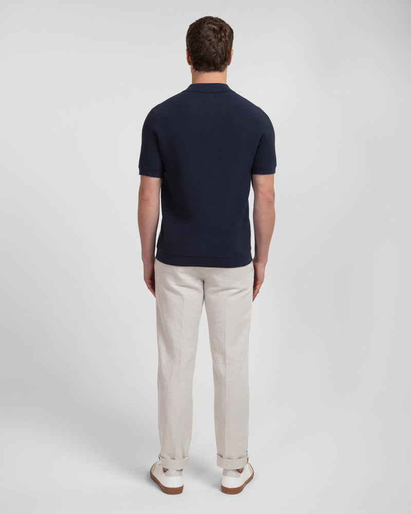 Holborn - Stripe Textured Short Sleeve Shirt