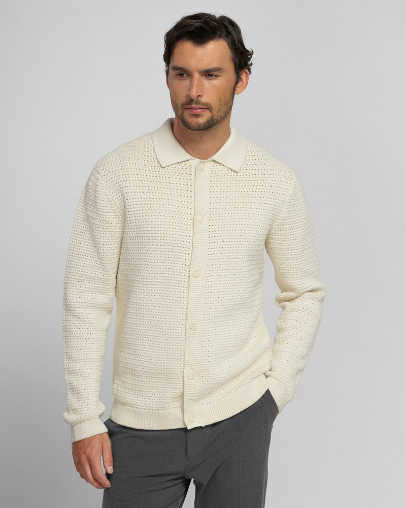 Chester - Chunky Knit Button Up Cardigan
