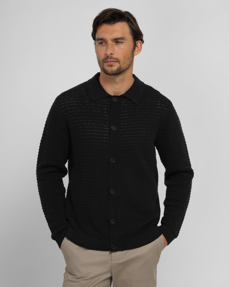 Chester - Chunky Knit Button Up Cardigan