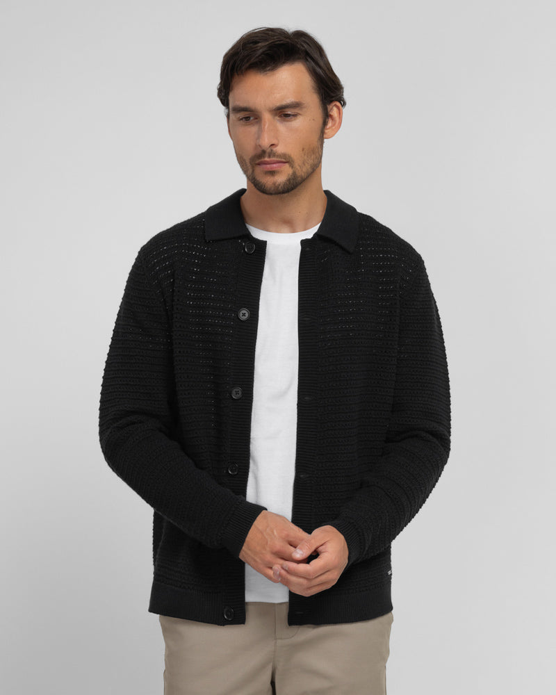 Chester - Chunky Knit Button Up Cardigan