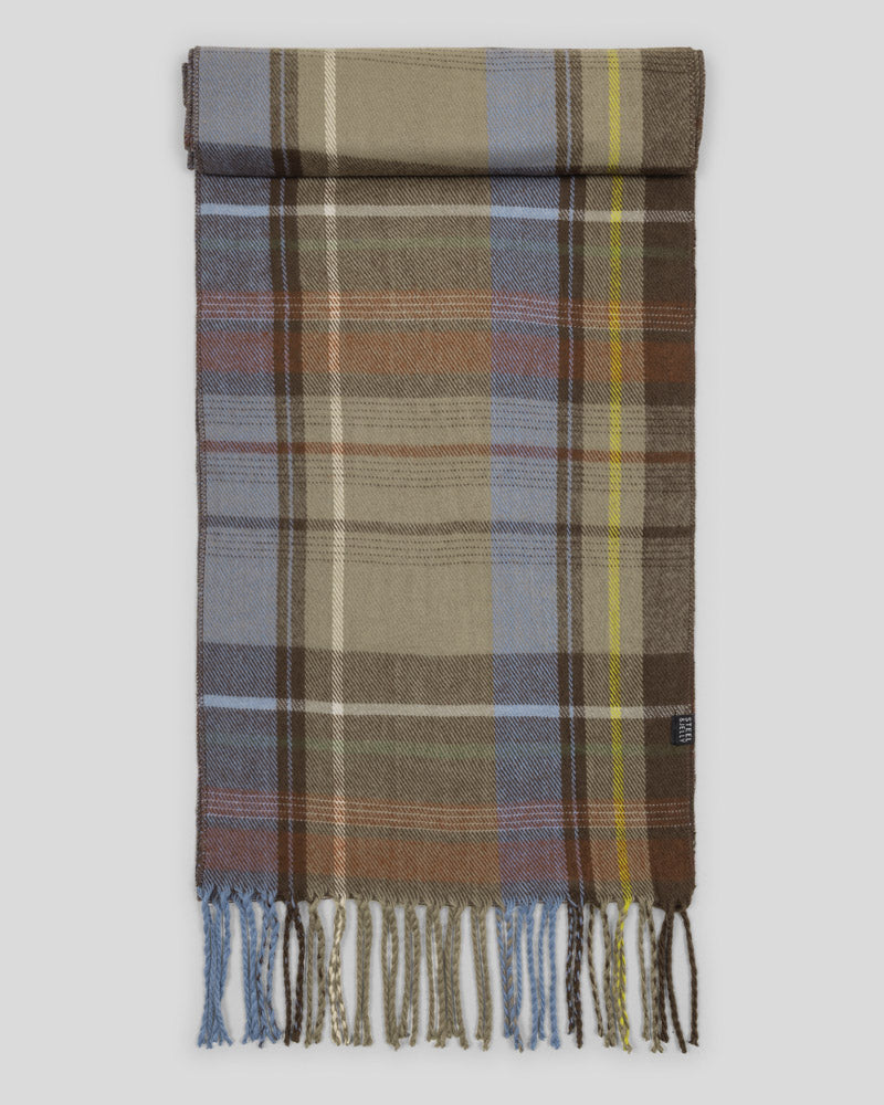 Steel & Jelly Men’s Eartham Multi Check Scarf