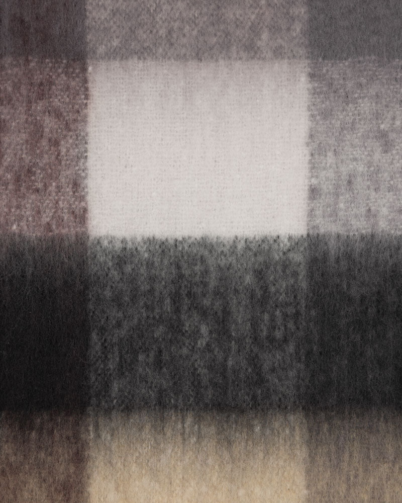 Steel & Jelly Men’s Amberley Burgundy Oversized Check Scarf