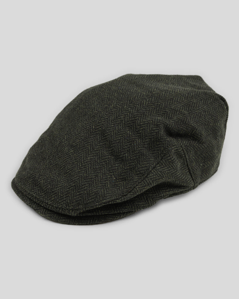 Steel & Jelly Men’s Milland Herringbone Flat Cap & Soft-Touch Scarf Set