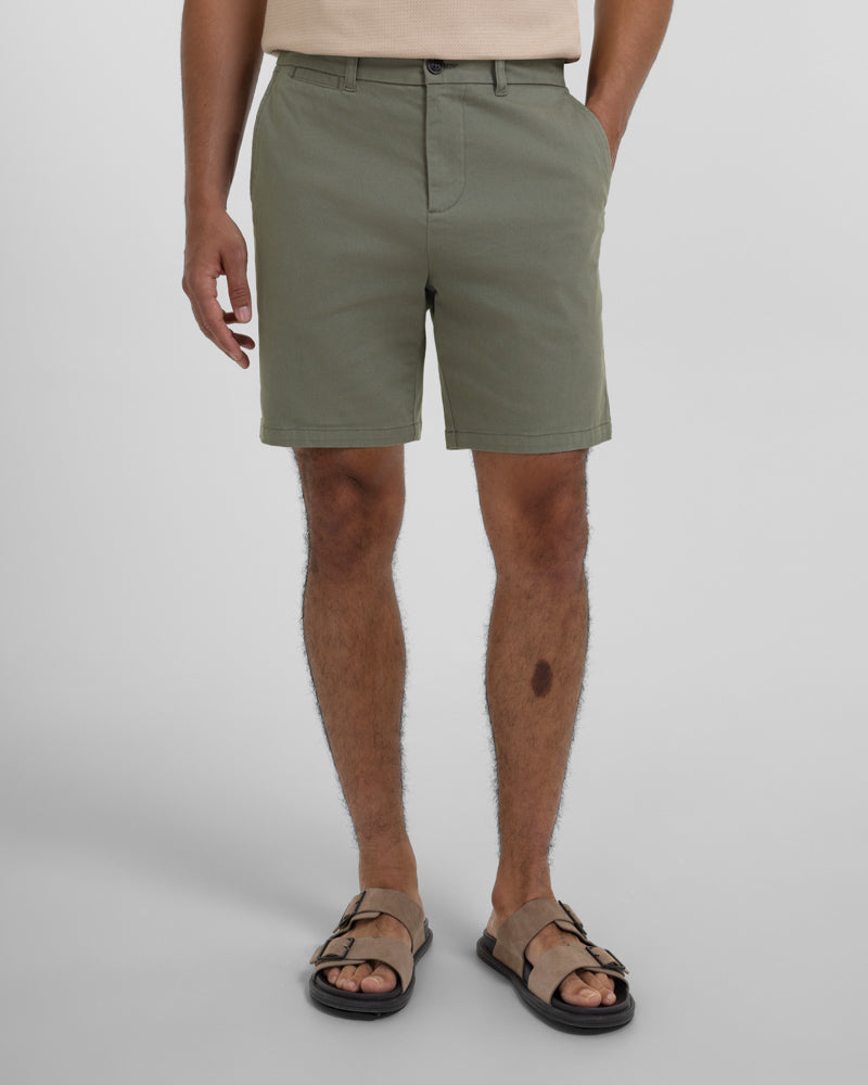 Slim Fit Cotton Stretch Chino Shorts