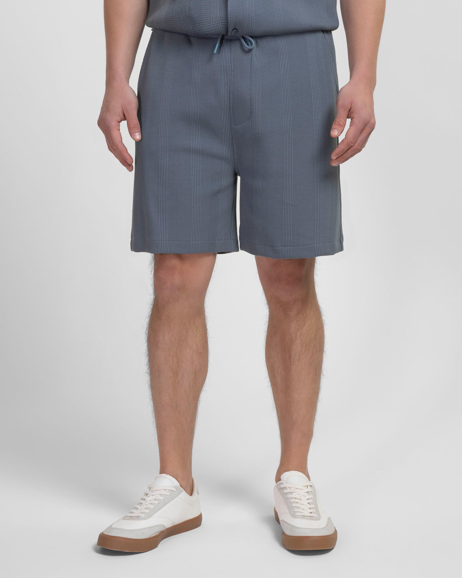 Charlton - Stripe Jacquard Waffle Shorts