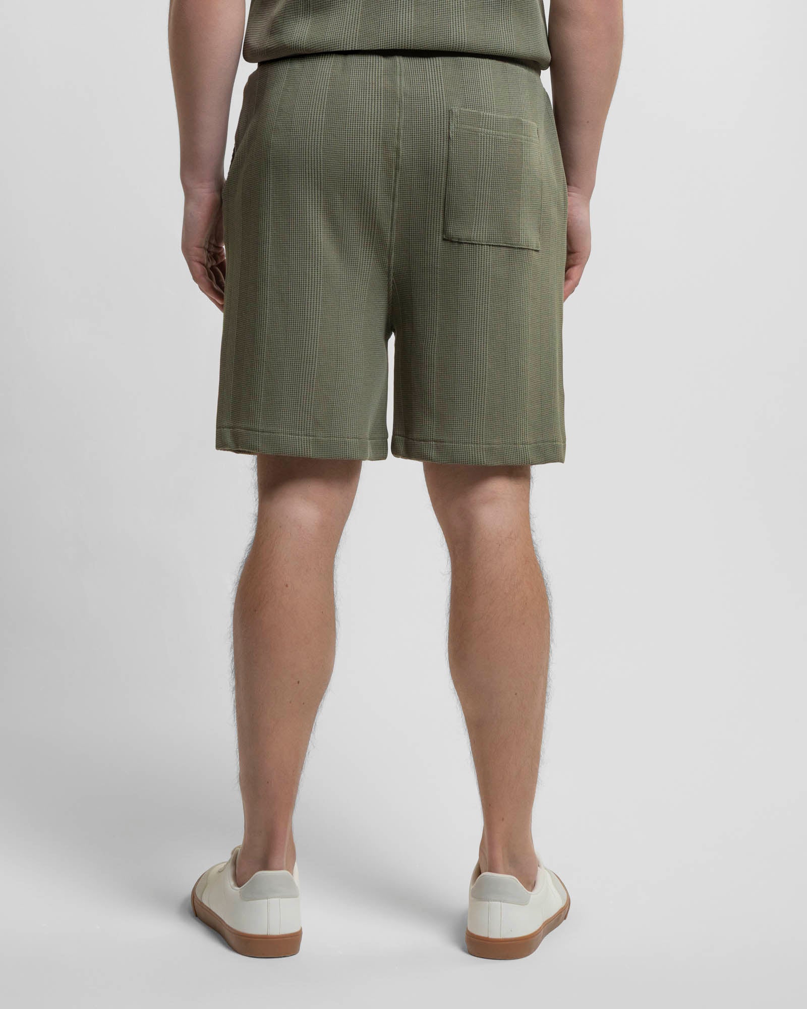 Charlton - Stripe Jacquard Waffle Shorts