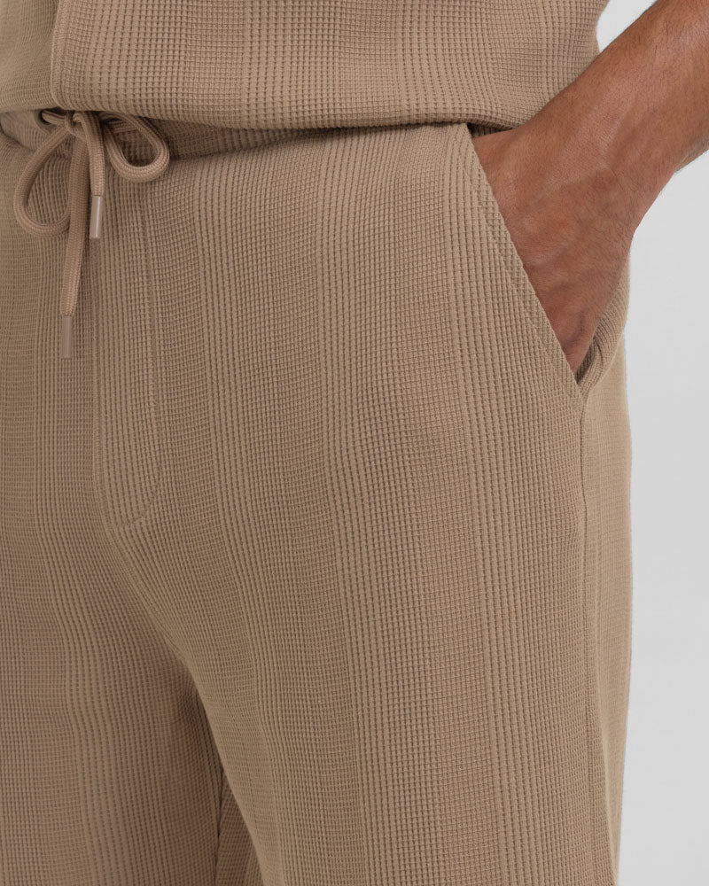 Charlton - Stripe Jacquard Waffle Shorts