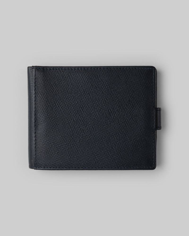 Leather Wallet With Popper Fastening