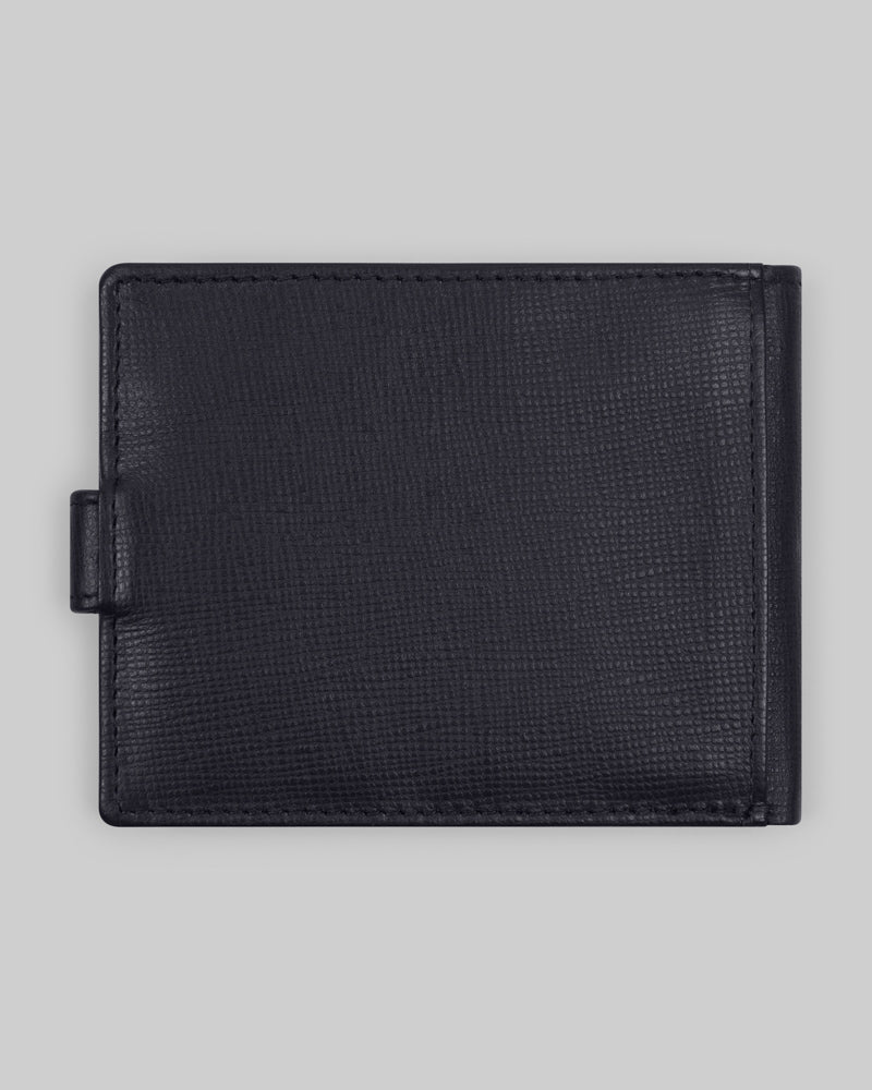 Leather Wallet With Popper Fastening