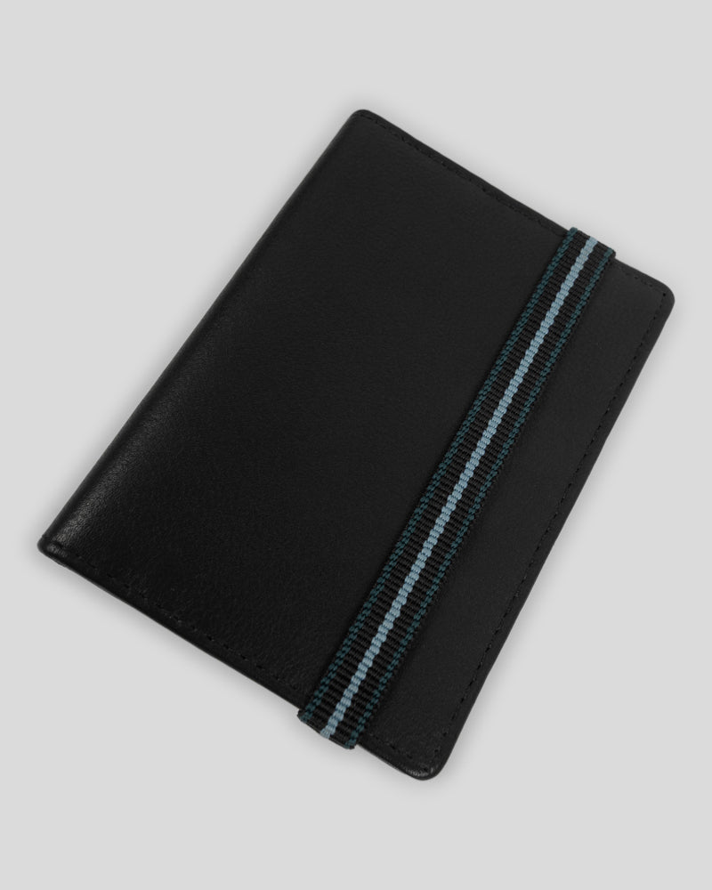 Selham - Leather Bifold Card Holder With Elasticated Band