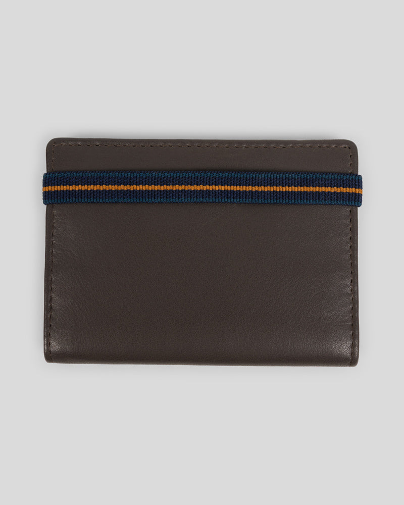 Steel & Jelly Men’s Selham Leather Bifold Card Holder With Elasticated Band