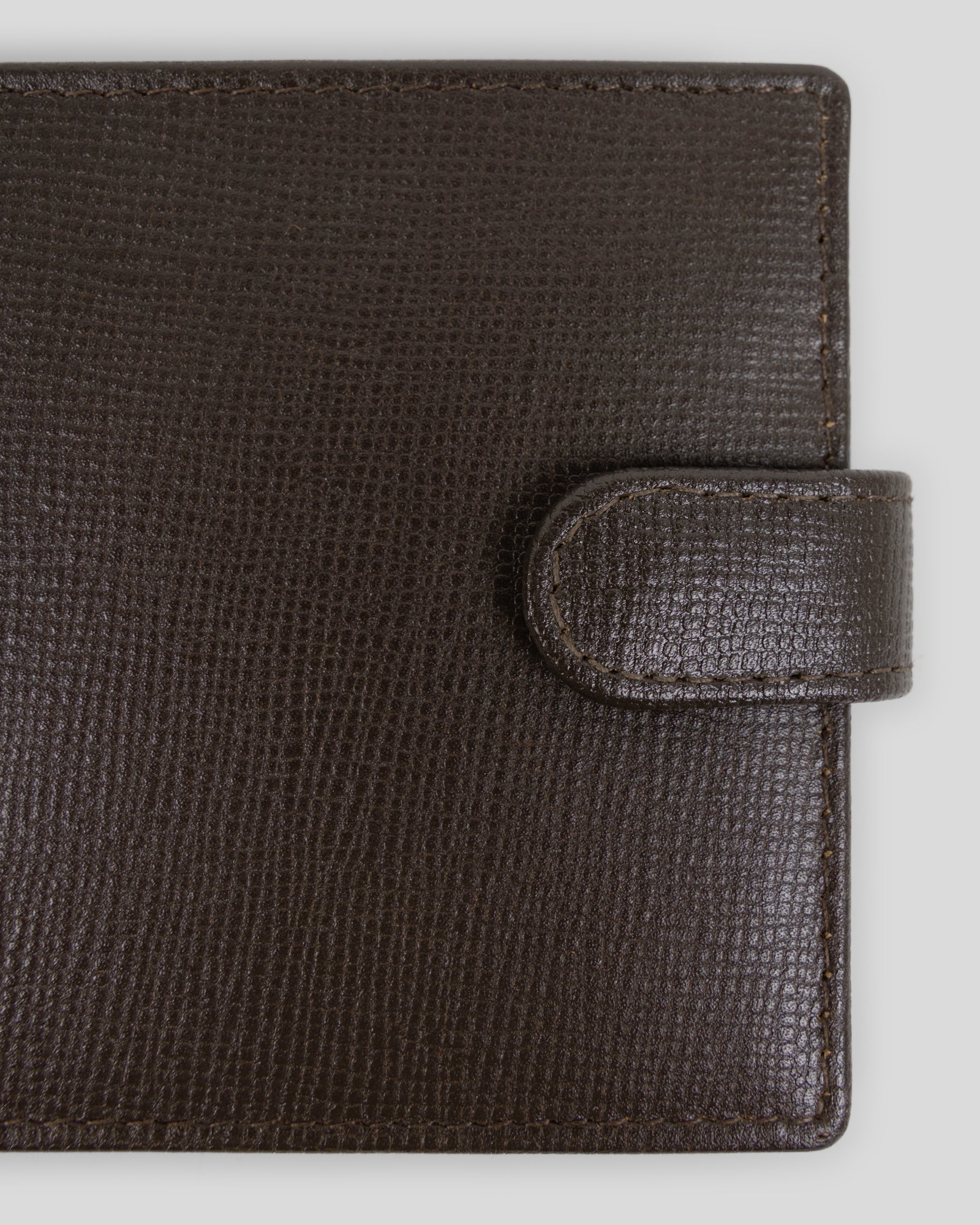 Findon - Saffiano Leather Wallet With Popper Fastening